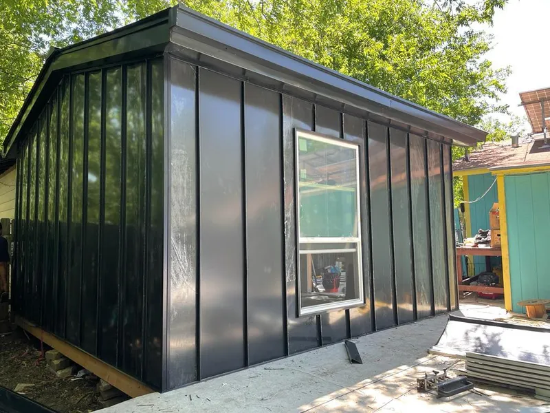 Black standing seam metal wall panels for Roof Inspection in Chowchilla